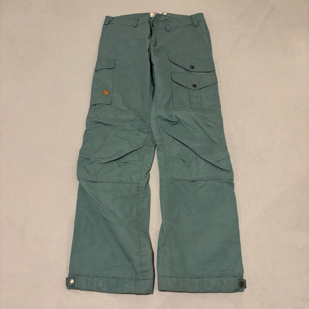 Fjallraven Vidda Pro Pants Womens 42 US 32-33 Regular Blue Teal G-1000 Outdoor